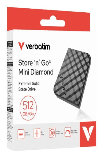 Verbatim Store 'n' Go Mini Diamond USB-C 512GB Black