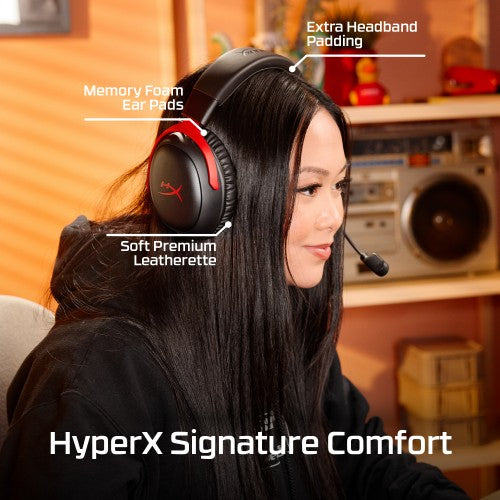 HyperX Cloud III S Wireless - Gaming Headset (Black)