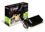 MSI nVidia Geforce GT 710 2GB LP Low Profile VGA CARD GDDR3 2560x1600 1xHDMI 1xDVI PCIE2.0x16 954 MHz Core Clock