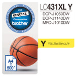 Brother LC431XLY XL YELLOW INK ink cartridge 1 pc(s) Original Black