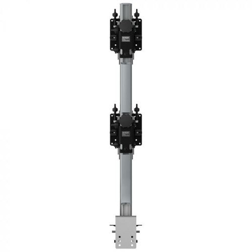 Atdec AWMS-2-BT75-FS-S monitor mount / stand 144.8 cm (57") Desk Silver