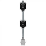 Atdec AWMS-2-BT75-FS-S monitor mount / stand 144.8 cm (57") Desk Silver