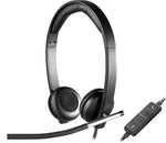 Logitech 981-000545 headphones/headset Wired Head-band Office/Call center Black, Silver