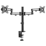 StarTech.com Desk Mount Dual Monitor Arm - Desk Clamp VESA Compatible Monitor Mount for up to 32 inch Displays - Ergonomic Articulating Monitor Arm - Height Adjustable/Tilt/Swivel/Rotating