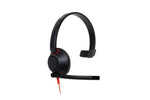 HP Poly Blackwire 5210 Monaural USB-C Headset +3.5mm Plug +USB-C/A Adapter