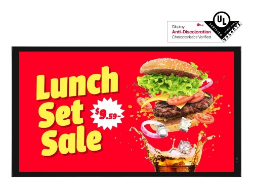 LG 49XE4P-B Signage Display Digital signage flat panel 124.5 cm (49") LED Wi-Fi 4000 cd/m² Full HD Black WebOS 24/7