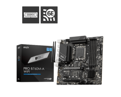 MSI PRO B760M-A WIFI motherboard Intel B760 LGA 1700 micro ATX