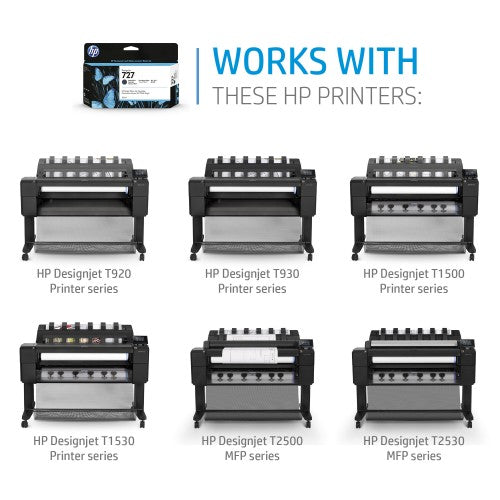 HP 727B 130-ml Gray DesignJet Ink Cartridge