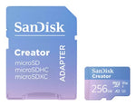 SanDisk Creator 256 GB MicroSDXC UHS-I Class 10