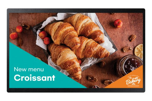 Samsung LH24QBCEBGCXXY Signage Display Digital signage flat panel 61 cm (24") LED Wi-Fi 250 cd/m² Full HD Black Built-in processor Tizen 16/7