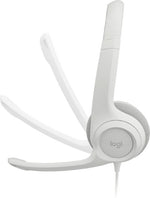 Logitech 981-001287 headphones/headset Wired Head-band Office/Call center USB Type-A White