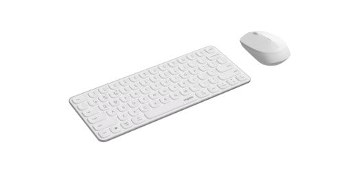 Rapoo 9010M keyboard Mouse included Office RF Wireless + Bluetooth QWERTZ White