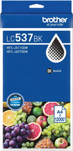Brother LC537BK ink cartridge 1 pc(s) Original Ultra High Yield Black