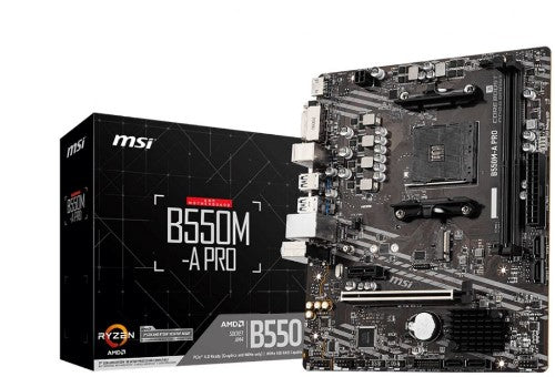 MSI B550M-A PRO motherboard AMD B550 Socket AM4 micro ATX