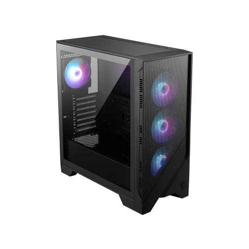 MSI MAG FORGE 321R AIRFLOW computer case Midi Tower Black, Transparent