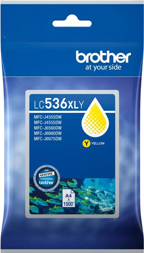 Brother LC536XLY ink cartridge 1 pc(s) Original High (XL) Yield Yellow