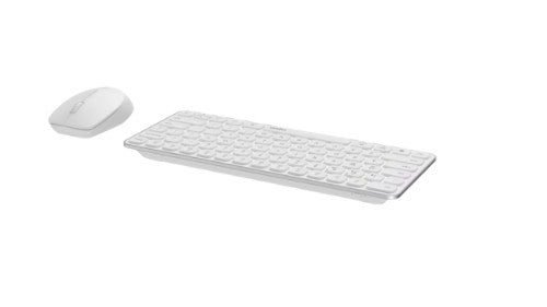 Rapoo 9010M keyboard Mouse included Office RF Wireless + Bluetooth QWERTZ White