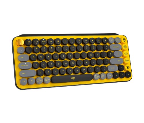 Logitech 920-010577 keyboard Universal Bluetooth English Black, Grey, Yellow