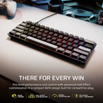 Corsair CLIPPER PRO MINI 60 keyboard Gaming USB QWERTZ US English Black
