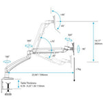 StarTech.com Single Desk-Mount Monitor Arm - Full Motion Articulating - Steel - For up to 34" (15.4lb/7kg) Displays - TAA