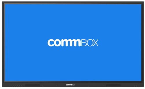 COMMBOX CBIN75 interactive whiteboard 190.5 cm (75") 3840 x 2160 pixels Touchscreen Black