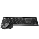 Rapoo 9900M keyboard Mouse included Universal RF Wireless + Bluetooth QWERTY English Black