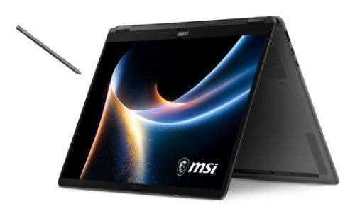 MSI Prestige 14 FLIP AI+ D3MTG-218AU Copilot+ PC Intel Core Ultra 9 386H Hybrid (2-in-1) 35.6 cm (14") Touchscreen Full HD+ 32 GB LPDDR5x-SDRAM 1 TB SSD Wi-Fi 7 (802.11be) Windows 11 Home Grey