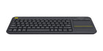 Logitech 920-007165 keyboard TV RF Wireless English Black