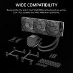 Corsair Nautilus 360 RS Motherboard All-in-one liquid cooler Black