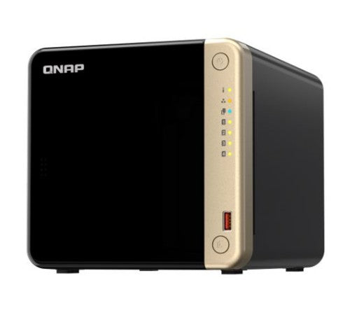 QNAP TS-464 NAS Tower Intel® Celeron® N5095 8 GB DDR4 0 TB QNAP QTS Black