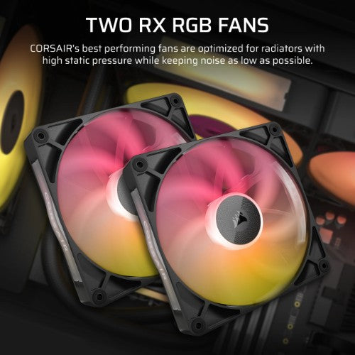 Corsair iCUE LINK TITAN RX RGB Processor All-in-one liquid cooler 14 cm Black 1 pc(s)