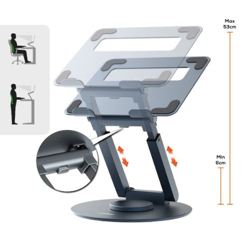 MBeat Stage S9 Notebook stand Aluminium 43.2 cm (17")