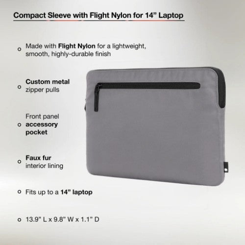 Incase INMB100726 35.6 cm (14") Sleeve case Grey