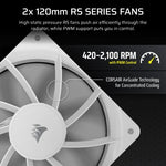 Corsair Nautilus 240 RS LCD Processor All-in-one liquid cooler 12 cm White 1 pc(s)