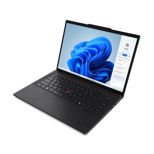 Lenovo ThinkPad T14 Gen 5 (Intel) Intel Core Ultra 7 155U Laptop 35.6 cm (14") Touchscreen WUXGA 32 GB DDR5-SDRAM 1 TB SSD Wi-Fi 6E (802.11ax) Windows 11 Pro English Black