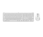 Logitech Signature Slim Combo MK950 keyboard Mouse included Office RF Wireless + Bluetooth QWERTY English White