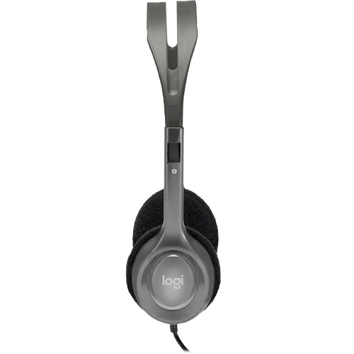 Logitech 981-000459 headphones/headset Wired Head-band Office/Call center Grey, Dark Grey
