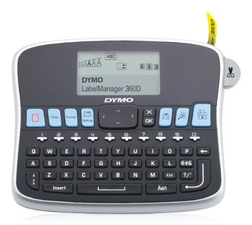 DYMO LabelManager 360D label printer Direct thermal 180 x 180 DPI 12 mm/sec D1 QWERTY