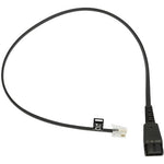 Jabra QD cord, straight, mod plug