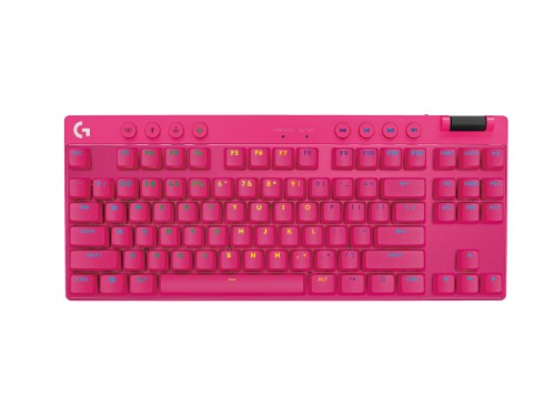 Logitech G 920-012426 keyboard Gaming RF Wireless + Bluetooth QWERTY English Magenta
