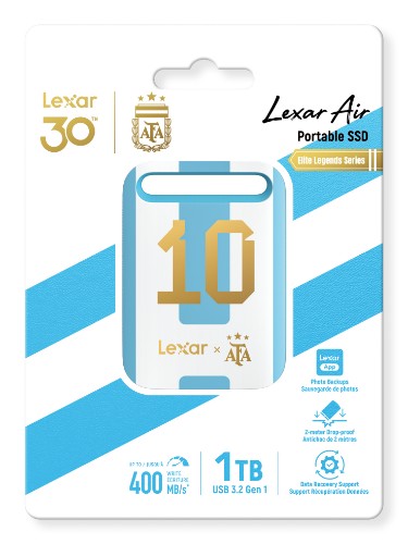 Lexar Air 1TB Portable, SSD Elite Legends Series, up to 390MB/s read and 400MB/s write