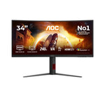 AOC G4 CU34G4Z computer monitor 86.4 cm (34") 3440 x 1440 pixels Wide Quad HD LED Black, Red