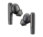 HP Poly Voyager Free 60+ UC Carbon Black Earbuds +BT700 USB-C Adapter +Touchscreen Charge Case