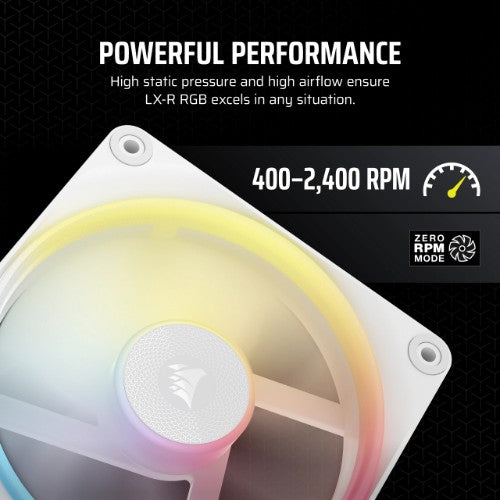 Corsair iCUE LINK LX120-R RGB Computer case Fan 12 cm White 1 pc(s)