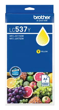 Brother LC537Y ink cartridge 1 pc(s) Original Ultra High Yield Yellow