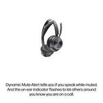HP Poly Voyager Focus 2 Microsoft Teams Certified USB-C-C Headset +USB-C/A Adapter +Charging Stand