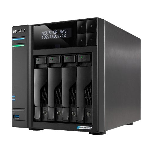 Asustor LOCKERSTOR 4 Gen2+ NAS Desktop Intel® Celeron® N5105 4 GB DDR4 ADM Black
