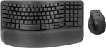 Logitech Wave Keys and Lift Combo keyboard Mouse included Universal Bluetooth QWERTY US English Graphite