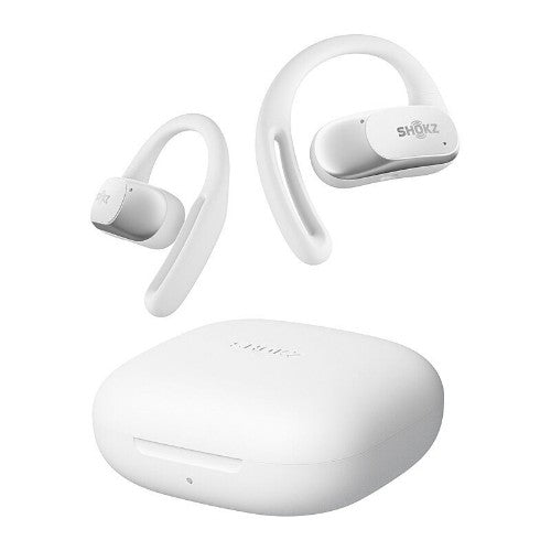 SHOKZ OpenFit Air, weiss Headset Wireless Ear-hook Calls/Music/Sport/Everyday Bluetooth White