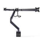 StarTech.com Desk Mount Triple Monitor Arm with Crossbar For Up To Three 27in Screens, VESA 75x75/100x100, Tool-Less Arm Adjustments, C-Clamp/Grommet, Spring-Assisted Arm